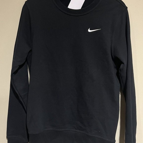 Nike Sportswear Team Club Black Crewneck Sweatshirt 637902-010 Men's New Sz M - Picture 2 of 3